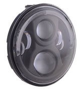 HogLights Australia Headlights Black 7" 80w Halo HogLight for Indian® 2020+ Models